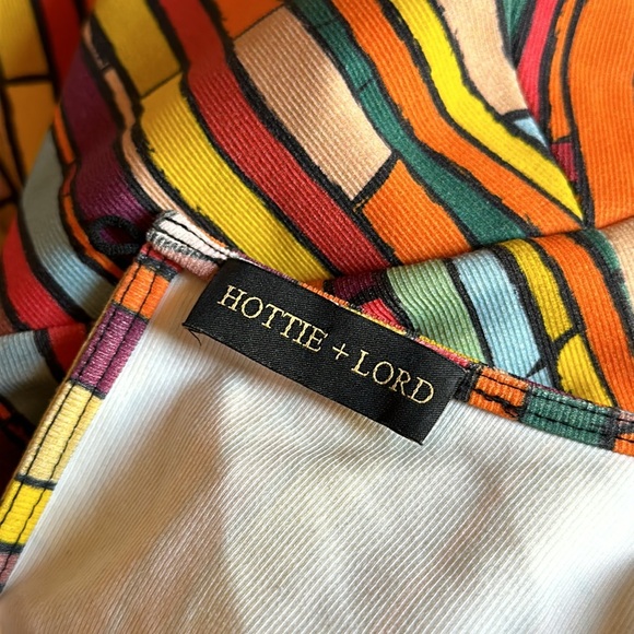 Hottie + Lord Women’s Multicolored Scrunch Sleeve Dress - Picture 11 of 15